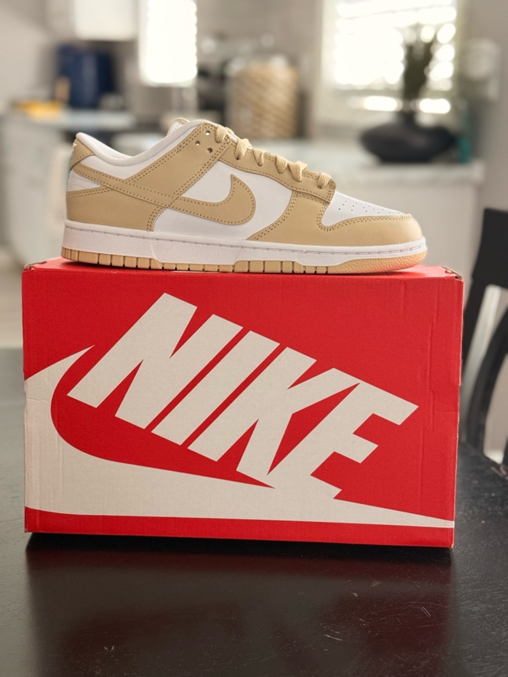 Nike Dunk Low White & Gold Box Label